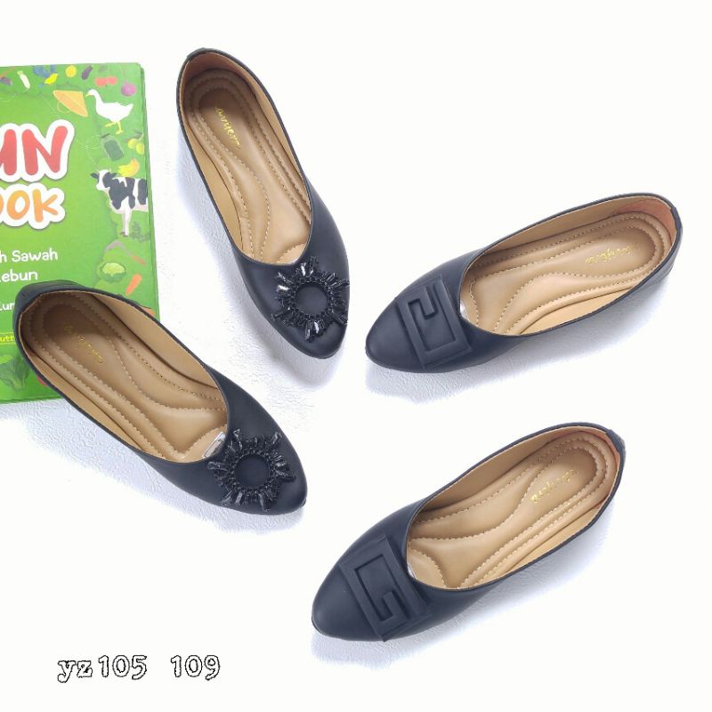 Borneo Sepatu Flat Wanita Flatshoes YZ105 YZ109 YZ21 YZ23 YZ25 (5 Model)