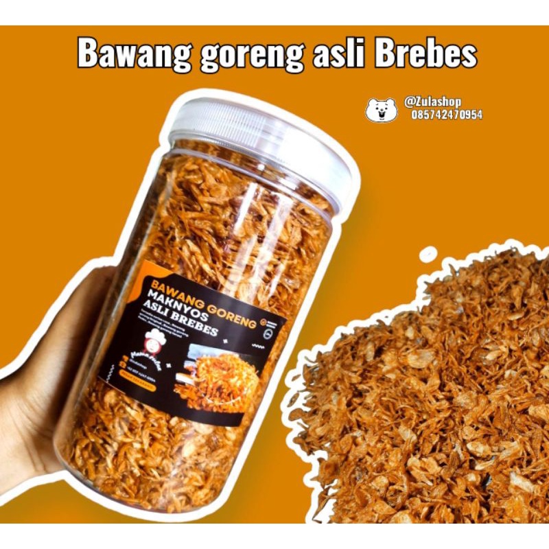 

bawang goreng asli Brebes kemasan toples 1000ml