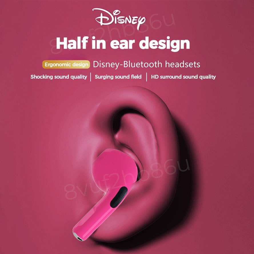 Ori Disney Q33 Wireless Headset TWS Bluetooth Earphone Cute Cartoon HIFI Stereo Earbuds in-Ear Noise Reduc