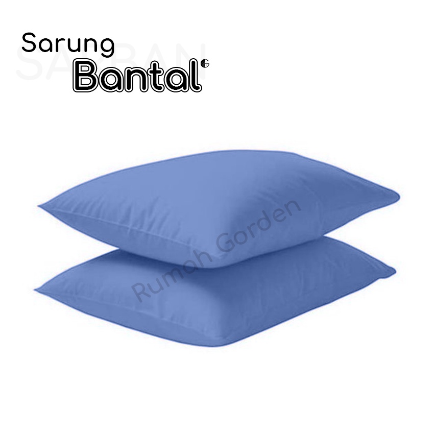 Sarung Bantal dan Sarung Guling Polos Warna Abu Merah Hitam Putih Navy Hijau Sage ungu Harga Satuan