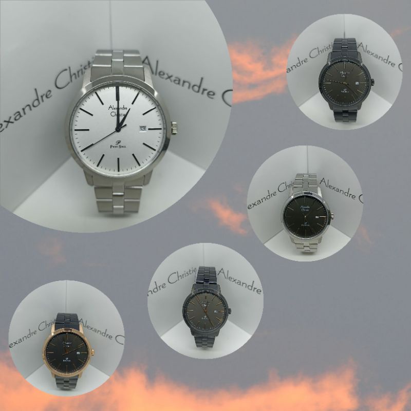 Jam Tangan Pria Alexandre Christie 1007 AC1007 AC 1007 Tali Besi / Stainless steel