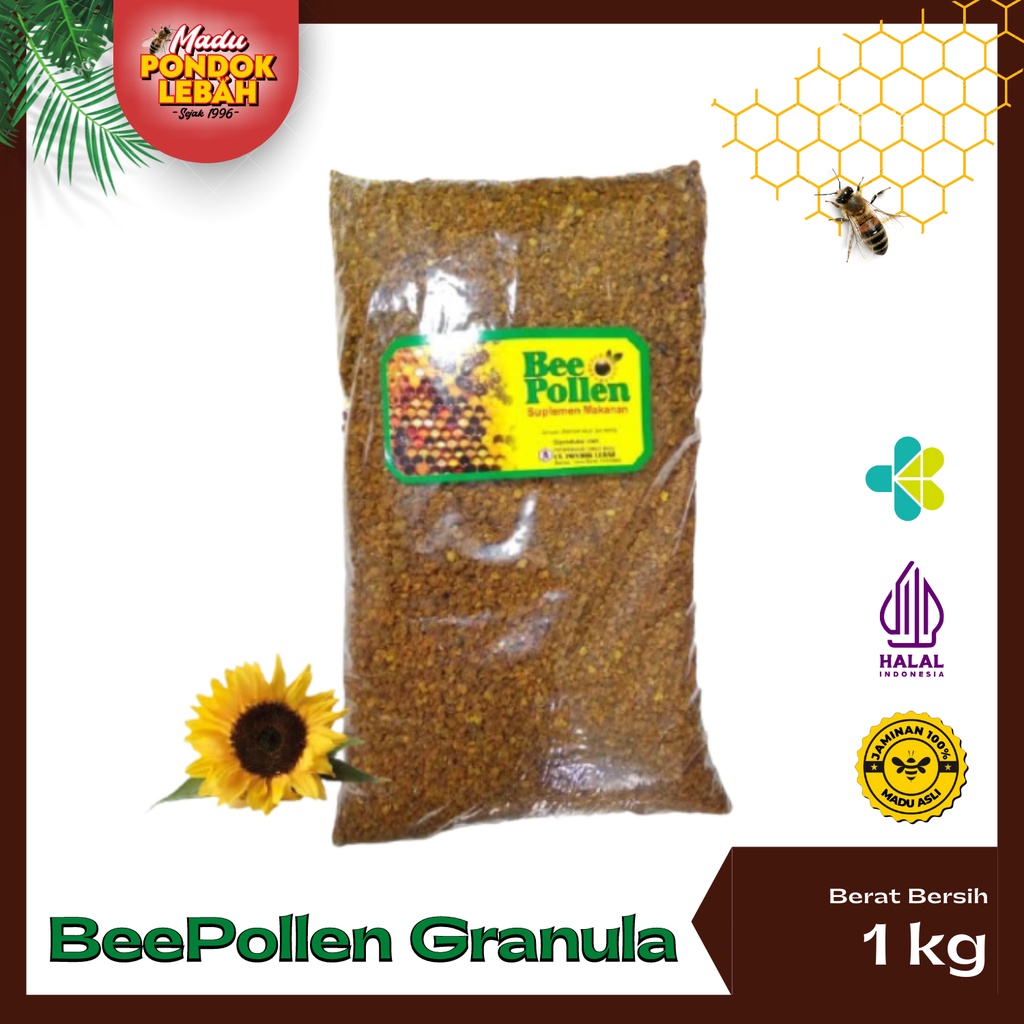 

Pondok Lebah - Bee Pollen Granula Super Food Premium Multivitamin 1kg