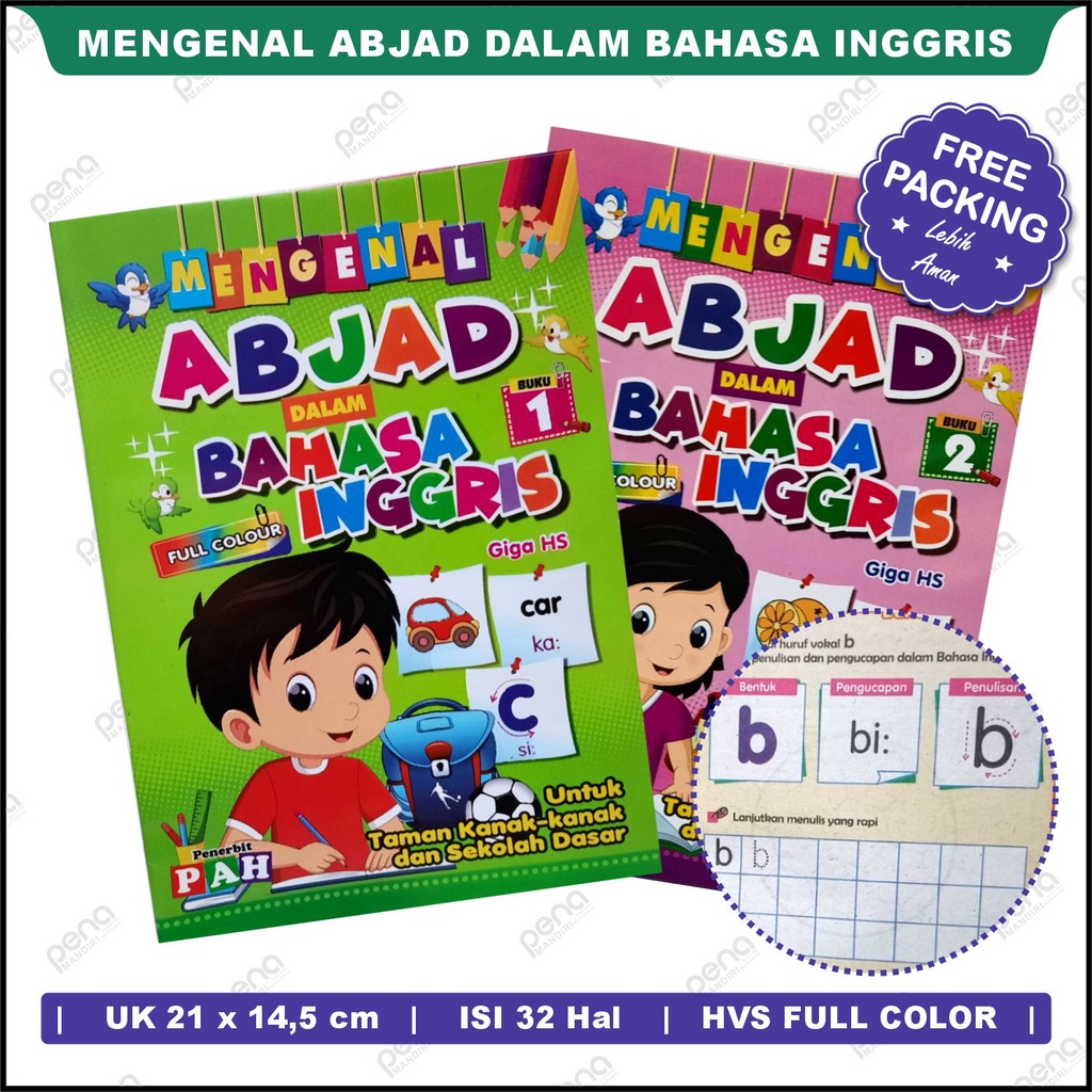 Mengenal Bahasa Inggris Anak-English For Cildren/Abjad dalam bahasa inggris (PAH Warna)