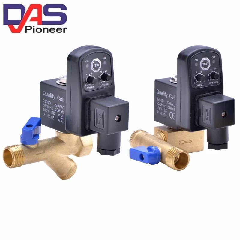 Katup Air Otomotis Electric Solenoid Timer Auto Water Valve 1/2 Inch 16bar AC220v OTP-B