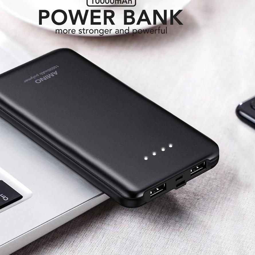 ● AMINO K888 PowerBank  mAh Dual USB Portable Power Bank  Quick Charge 2A ♪