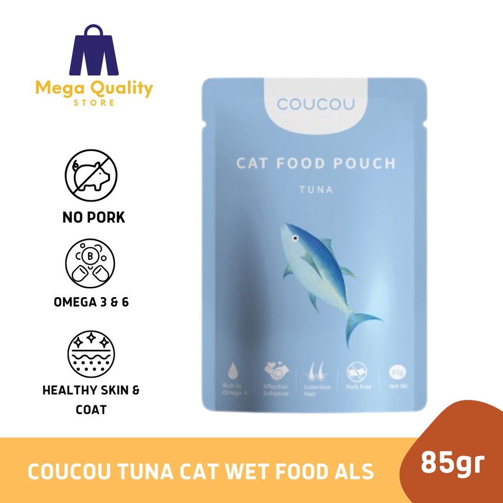 COUCOU Tuna Cat Wet Food Pouch All Life Stages 85gr