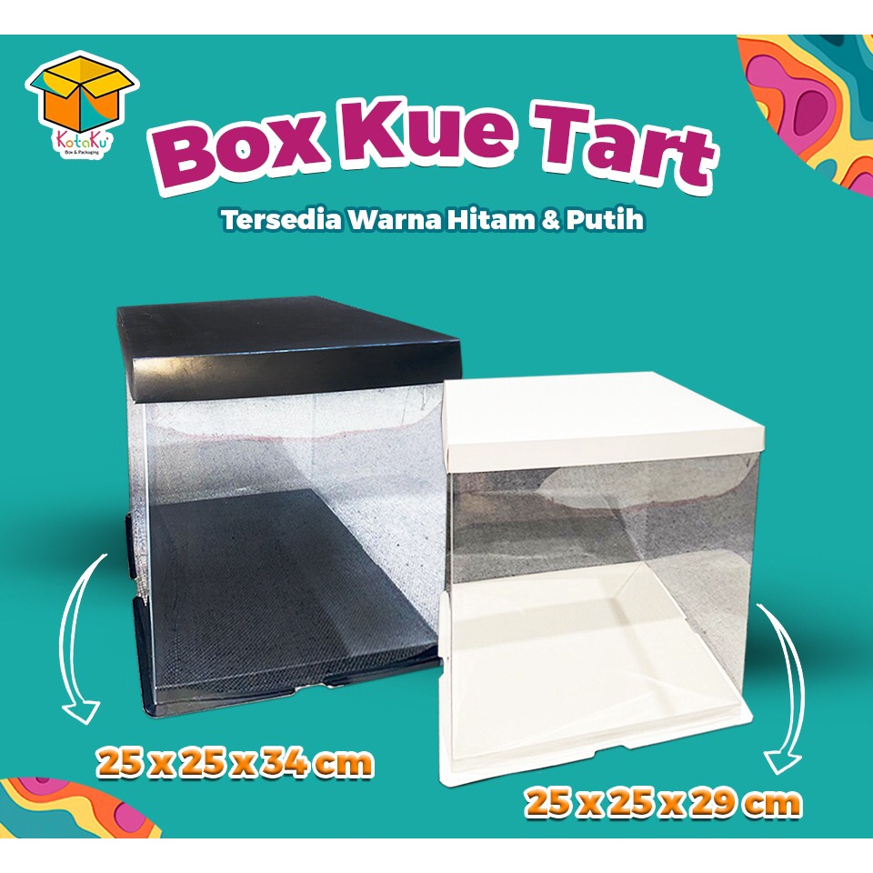 Box Kue Tart Tinggi/ Kotak Kue Tinggi/ Kotak Kue UlangTahun/ Kotak Kue Wedding