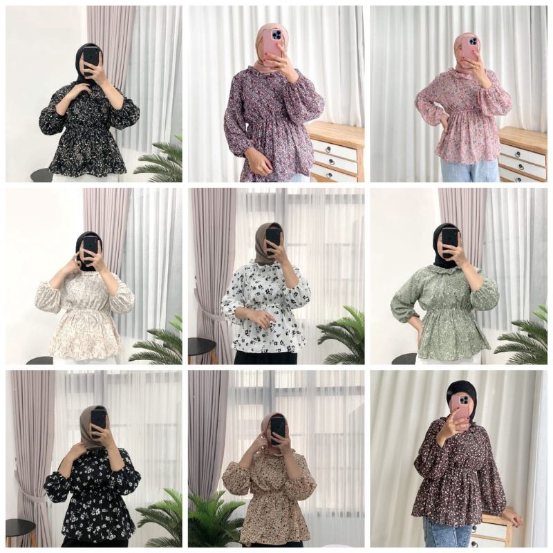 FLOWY BLOUSE VINTAGE KOREAN BLOUSE