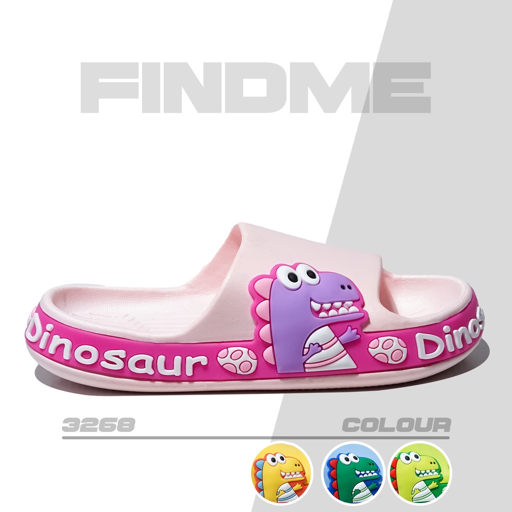 SANDAL ANAK BALITA MODEL DINOSOUR KEREN LUCU BAGUS DEH BAHAN RUBBER IMPORT 3268