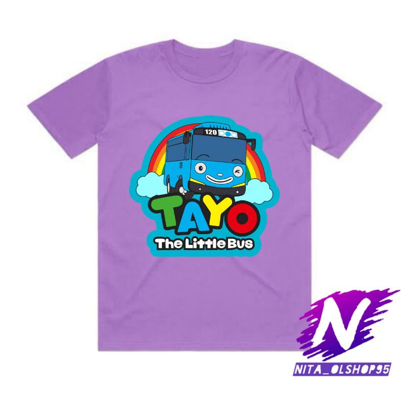 baju anak kaos anak tayo the little bus tayo kartun bus