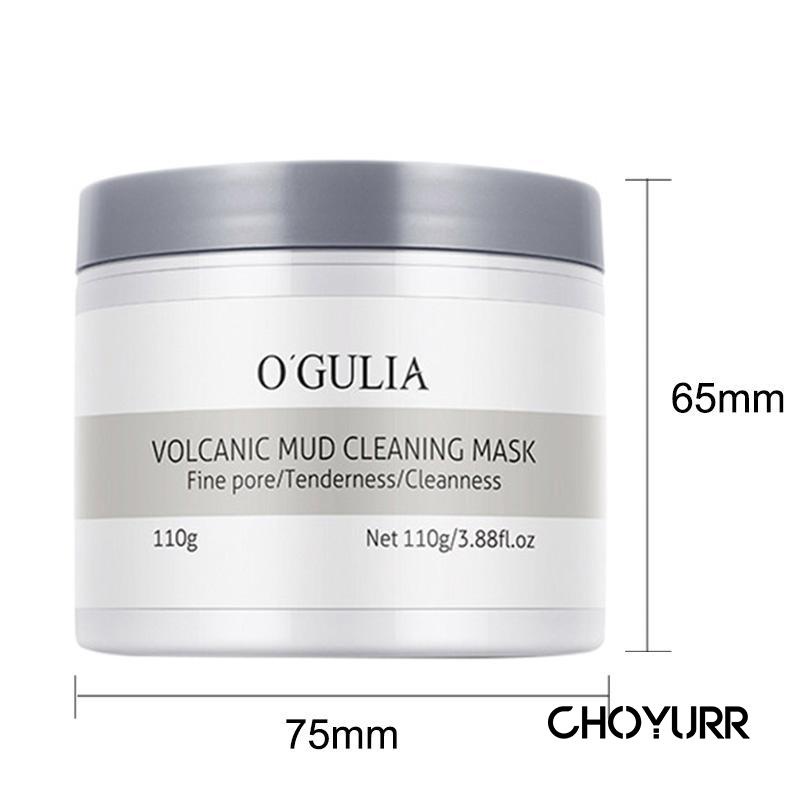 【COD】Volcanic Mud Facial Whitening Clay Mask 110gr Blackhead Removal Masker Wajah Vulkanik Masker Penghilang Komedo-CH