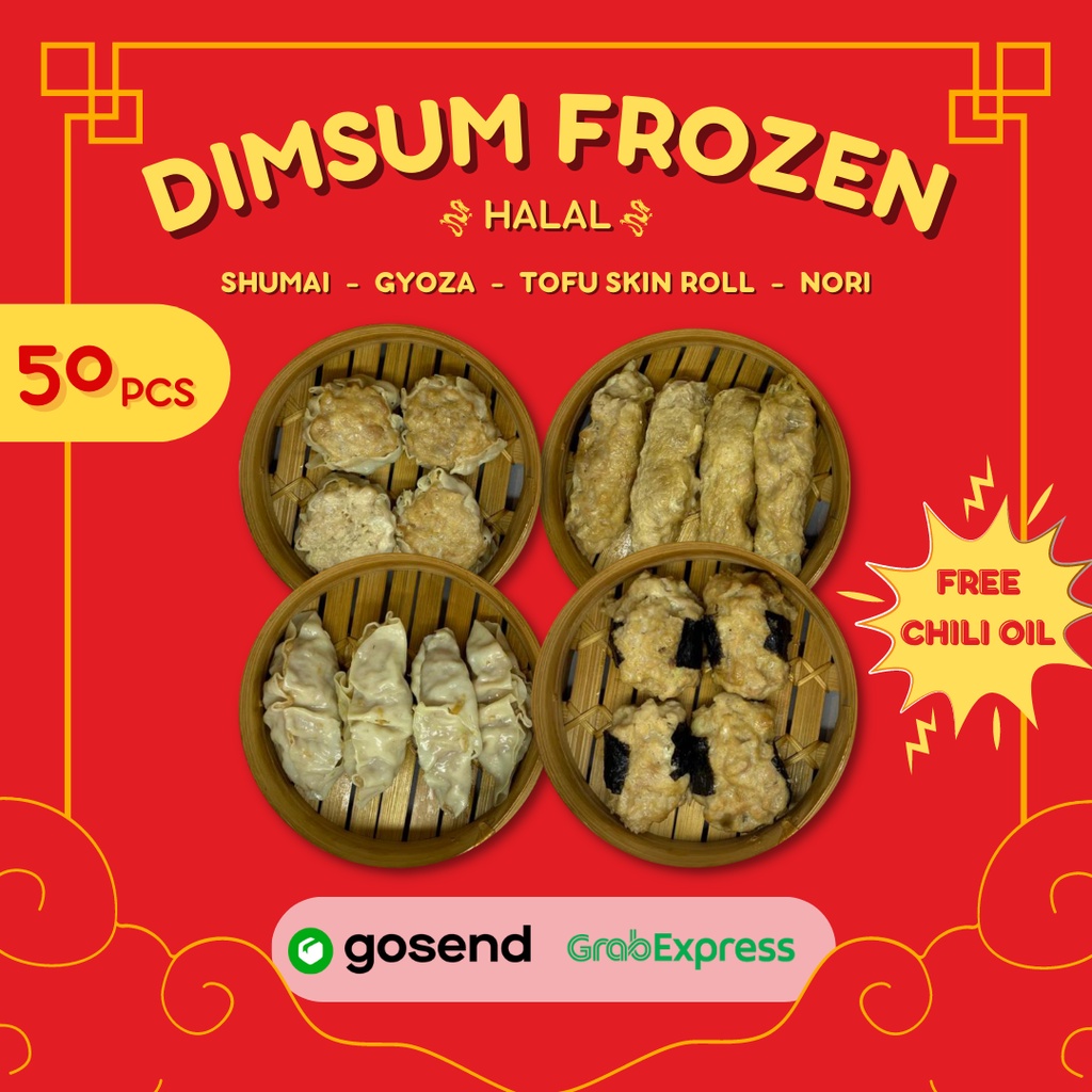 

DIMSUM Harga 50 pcs / HALAL / DIMSUM AYAM / FROZEN FOOD DIMSUM