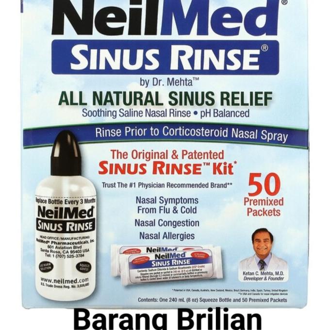 Neilmed botol sinus Rinse + 50 premixed packets