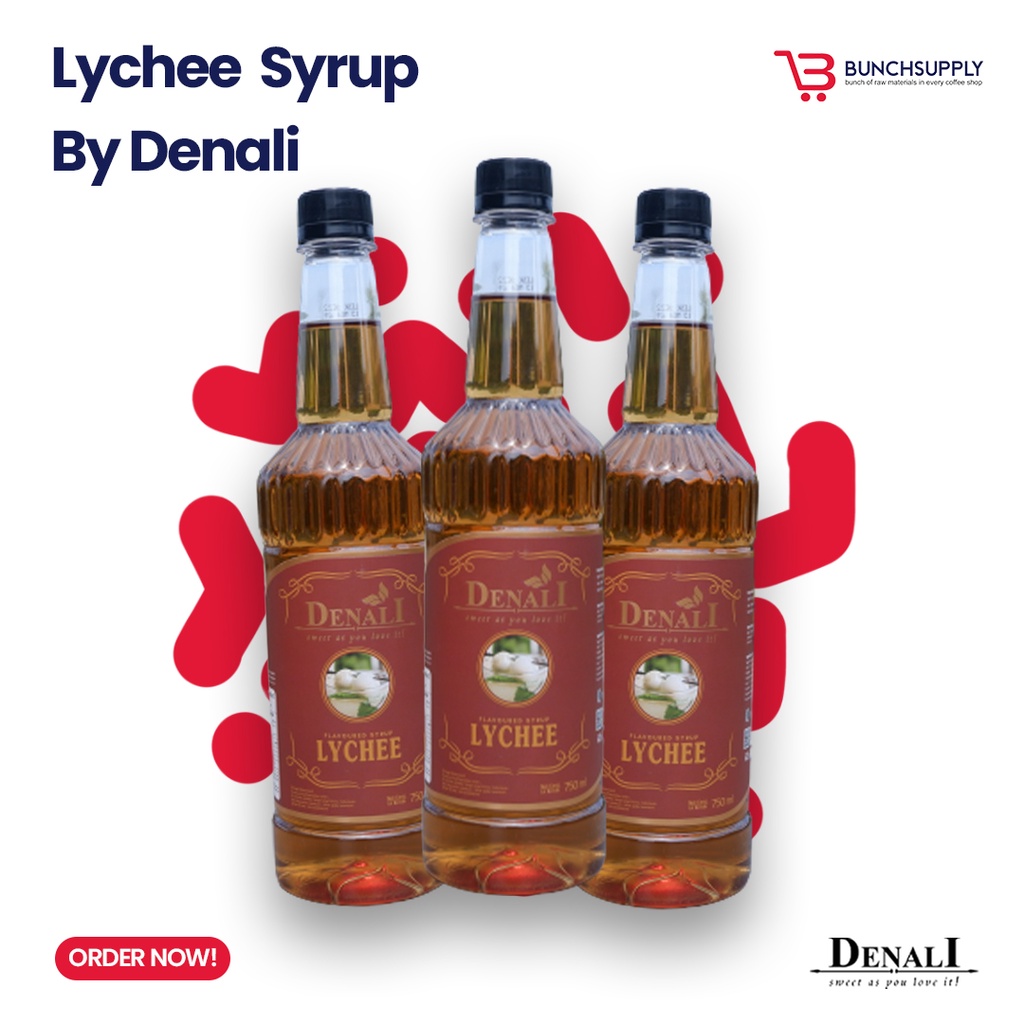 

DENALI Lychee Syrup 750ml - Bunch Supply Bekasi