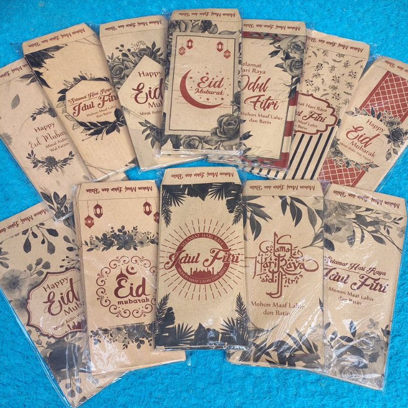 

AMPLOP LEBARAN COKLAT MINIMALIS isi 10pc