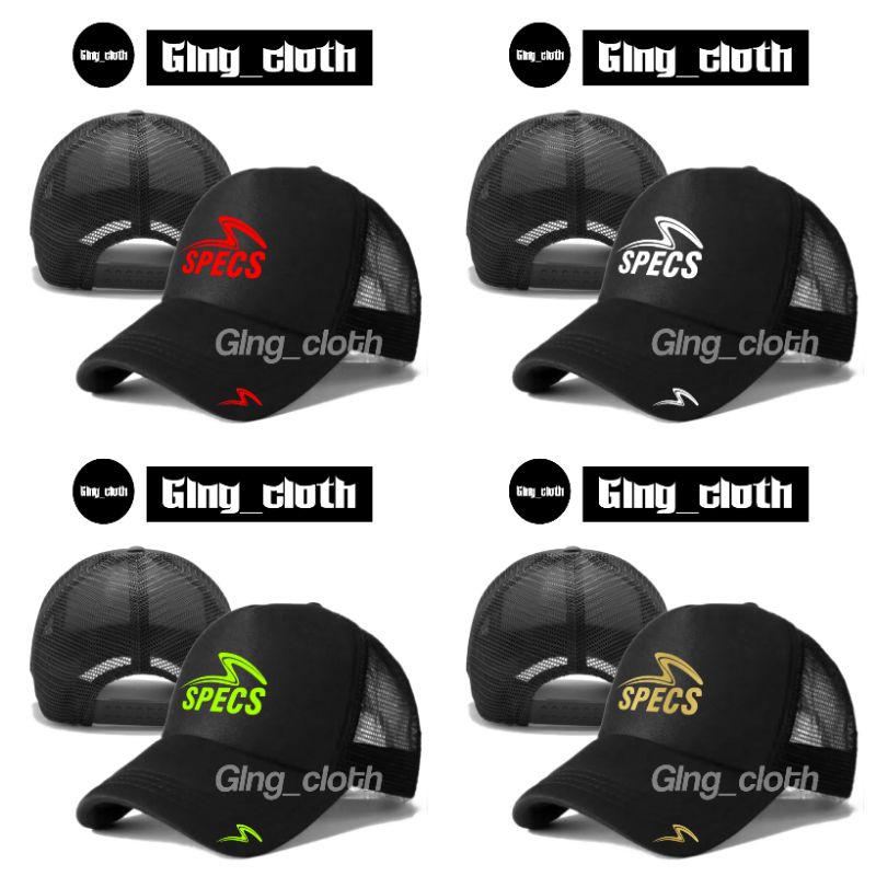 Topi Trucker Jaring Premium Logo Olahraga / Topi Sponsor Bola / Topi Specs