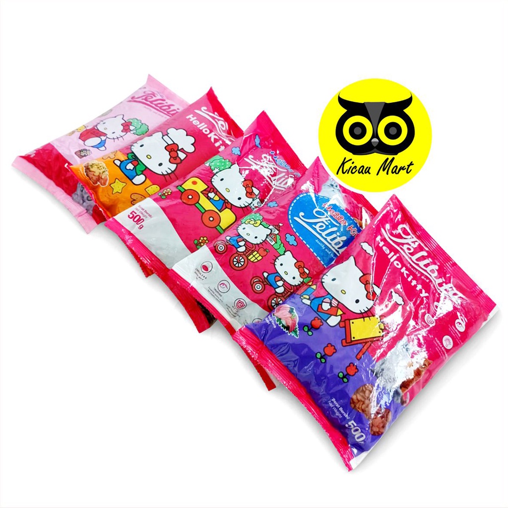 Makanan Kucing Felibite Pakan Kering Kucing Anabul Freshpack 500 Gram Hello Kitty Cat Dry Food Filibite Feli Bite Ikan Tuna Salmon Donat Not Repack