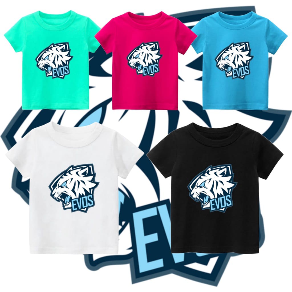 Hzl_outfit Baju Kaos Anak Anak TEAM EVOS COD