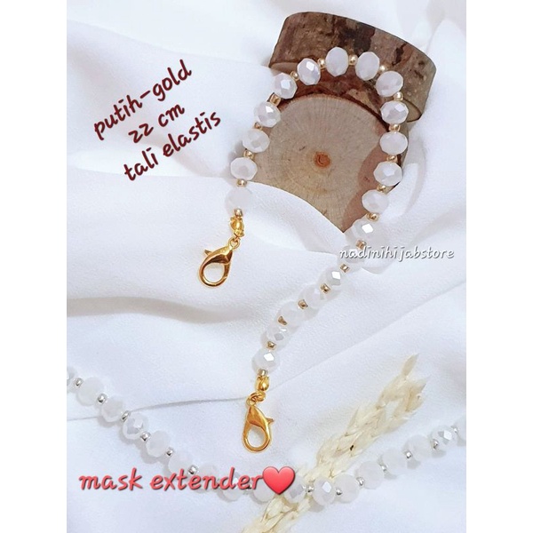 Konektor Masker Mutiara Konektor Masker Hijab Mask Extender (BISA REQUEST WARNA)