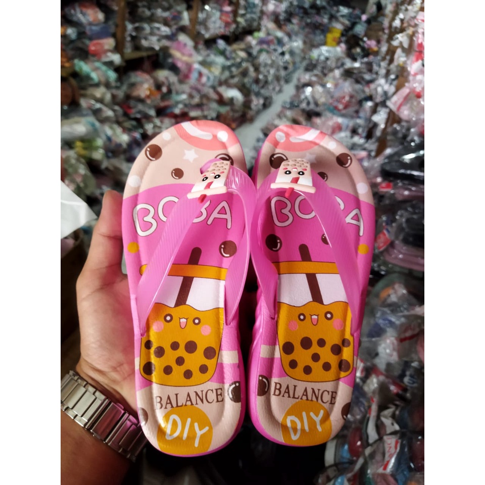 SANDAL JEPIT ANAK JELLY BT21 KARAKTER DARI BTS / BOBA 669-63 UK 24/35