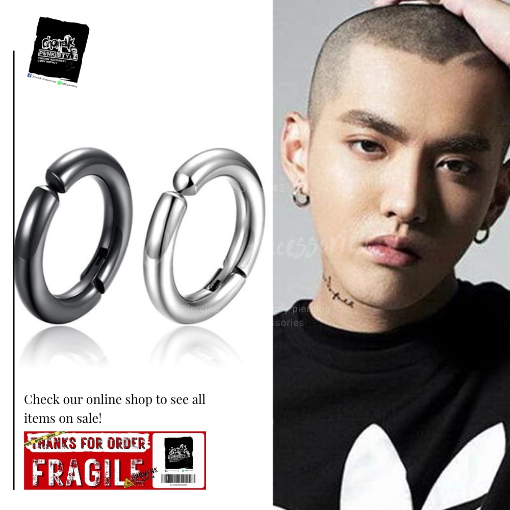 ANTING JEPIT MAINAN TANPA TINDIK TITANIUM RING JEPIT MAINAN (1PCS).