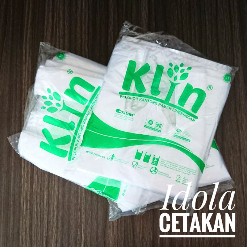 Kantong Plastik Ramah Lingkungan Merk Klin SNI Plastik Kresek Bening