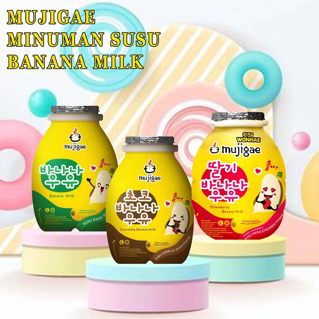 Minuman Susu * Wonhae Mujigae * Banana Milk * 250ml