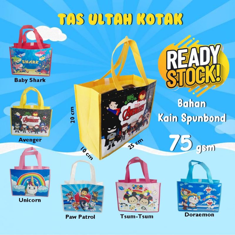 

Tas Ulang Tahun Anak kotak ready stok
