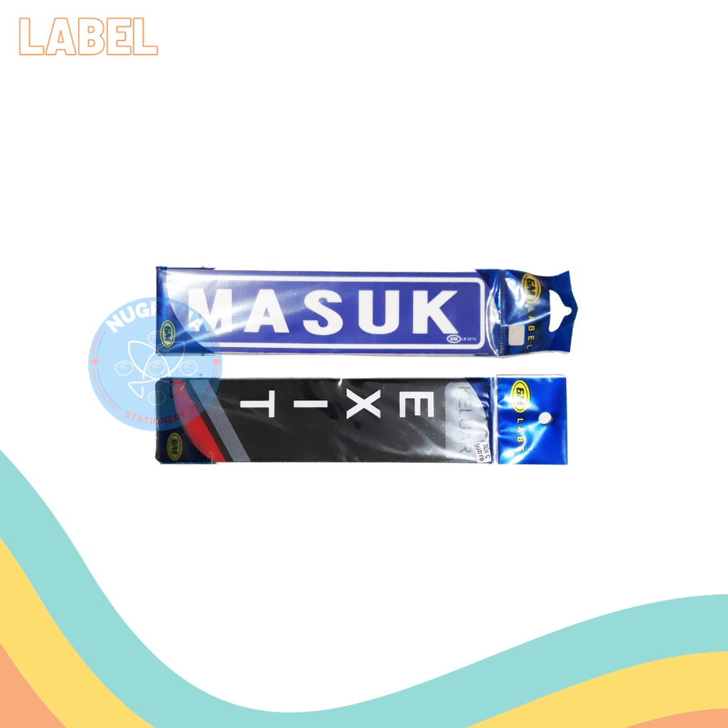 

OBRAL…!!! LABEL GM PANJANG WARNA (20 X 5) (1 PCS)