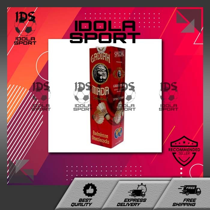 Shuttlecock Cock/ Shuttlecock Gajah Mada Special Merah Isi 6 Original Pbsi