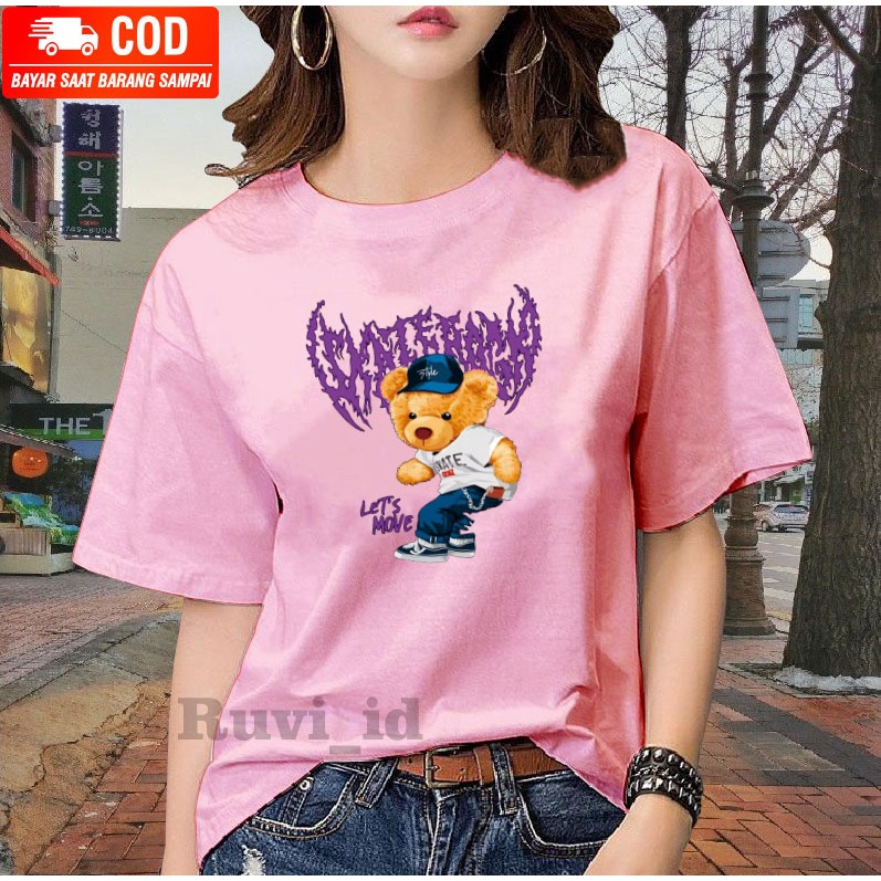 Ruvi_id-KAOS DISTRO / BELI 3 GRATIS HEADSET EXTRA BAS / KAOS BERUANG KEKINIAN / KAOS WANITA / KAOS PRIA / KAOS WANITA KOREAN STYLE / KAOS IMPORT / KAOS OBLONG / BLUS / T-SHIRT / ATASAN KEKINIAN / KAOS TERLARIS / KAOS OVERSIZE / KAOS MURAH