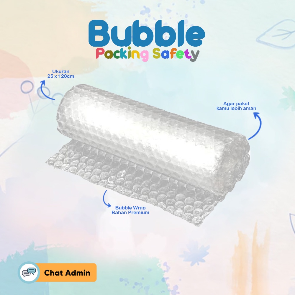 

Bubble Wrap Hitam Putih 30cm x 30cm Packing Aman