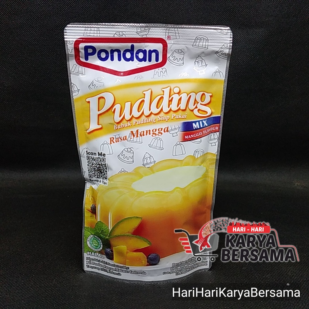 

PONDAN BUBUK PUDDING MIX RASA MANGGA FLAVOUR POUCH 100GR