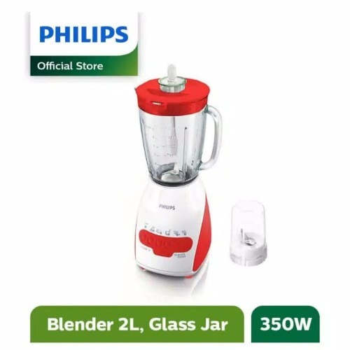 PHILIPS BLENDER KACA TYPE HR-2116 MERAH / BLENDER KACA HR2116 MERAH / HR-2116 MERAH / GARANSI 2 TAHU