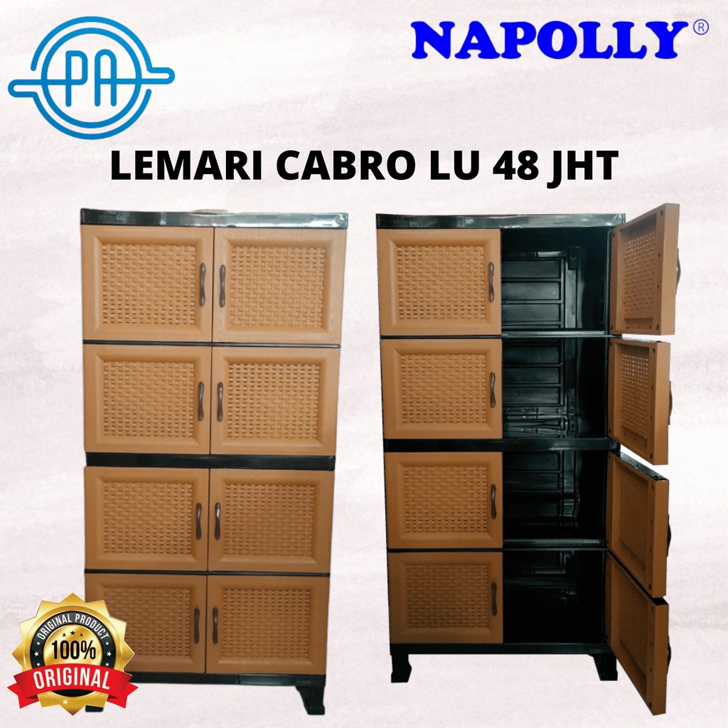 LEMARI PLASTIK NAPOLLY CABRO LU 48 JHT / LEMARI 4 SUSUN