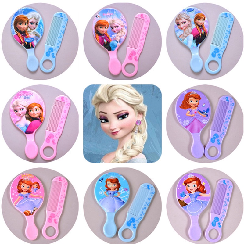 Sisir Cermin Set Mini Motif Karakter Kartun Lucu - LPM Shop