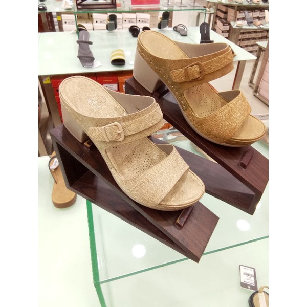 ST Yves sepatu sandal wanita hak wedges ringan original