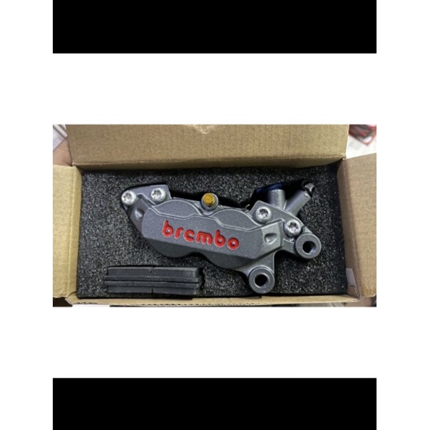 kaliper kanan brembo 4piston big pot titanium free kampas
