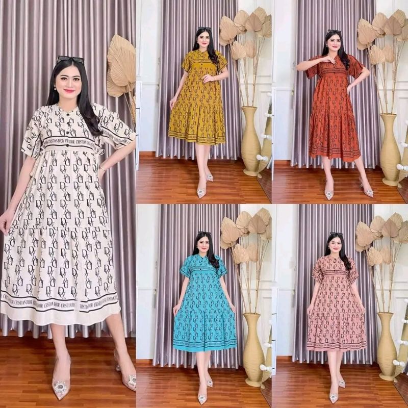 SALEDASTER|BAJU DRESS WANITA TERBARU|DASTER WANITA KEKINIAN|DRESS RAYON BRANDED|BAJU SANTAI|DASTER T