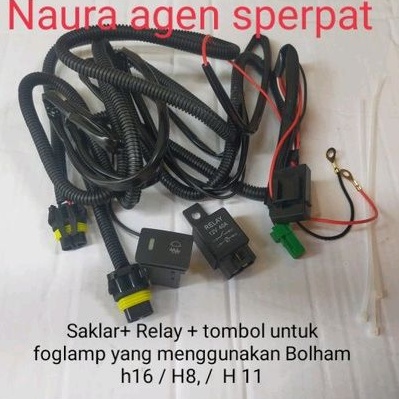 Kabel Foglamp, Socket , saklar Foglamp H16 H11 H8
