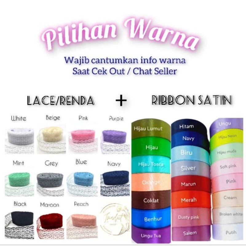 pita lightstick // pita brooch // pita hias dekorasi