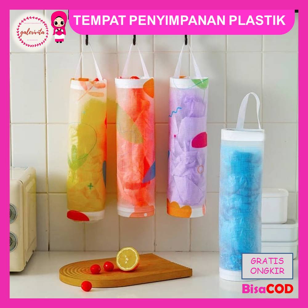 Tempat Penyimpanan Kantong Plastik Dispenser / Plastik Ukuran Besar Kresek Hook