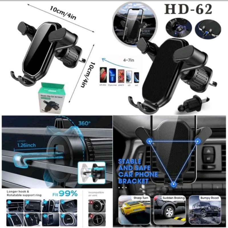 HD-62 - Holder Handphone Mobil AC HD62 Holder HP Holder Mobil