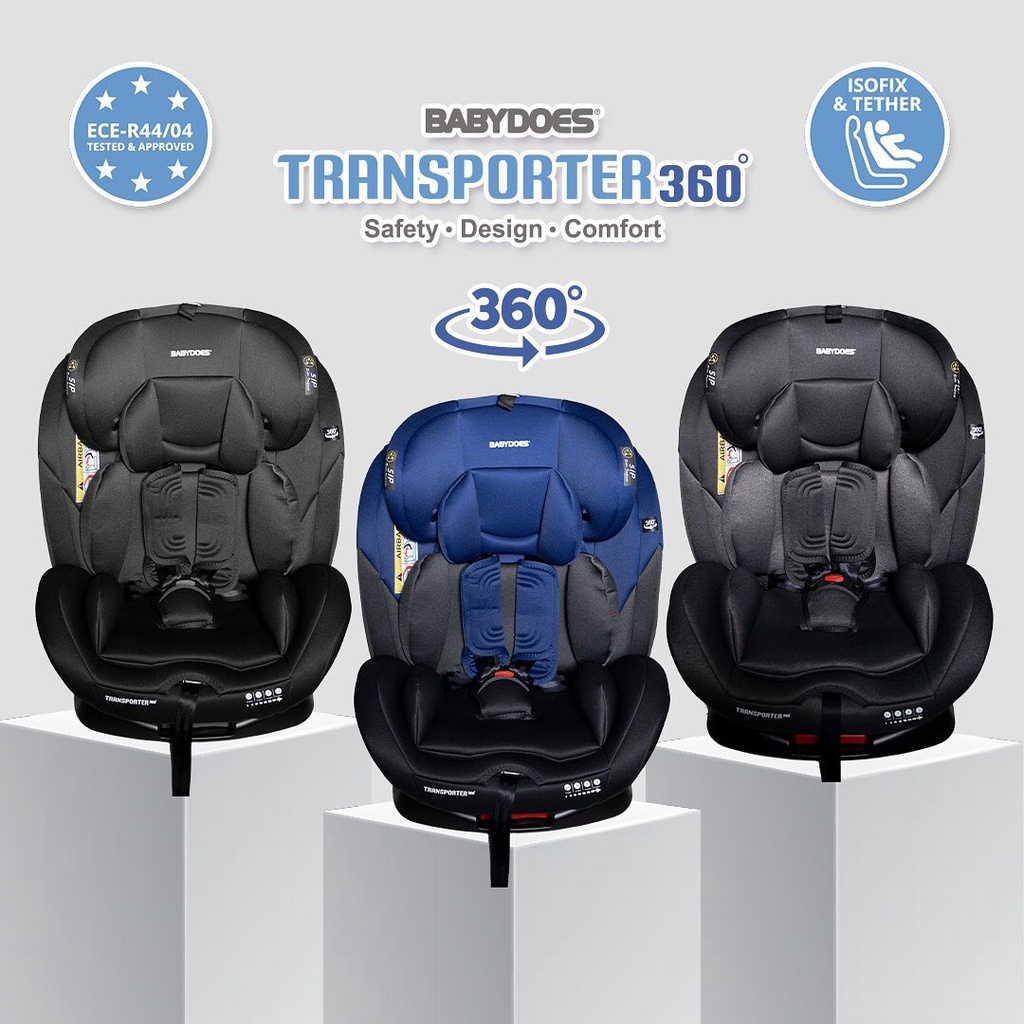 Carseat Babydoes Transporter 360° CH-WW 8738SN / Dudukan Mobil Anak