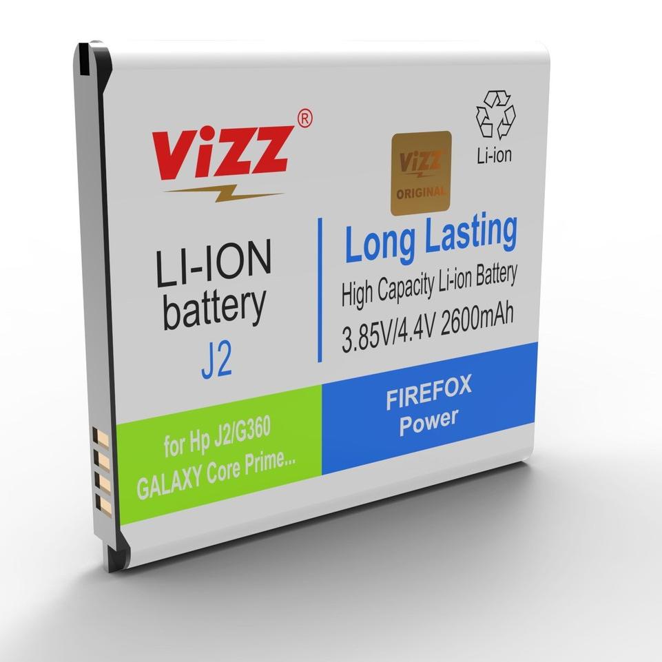 [AFT.17Ja23ᴹ] Baterai Batre Vizz Samsung J2 J200 / Core Prime Original Vizz