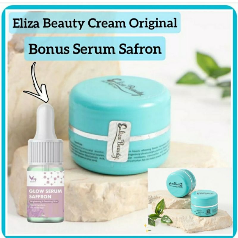 Rkc Eliza beauty (bonus serum ) original toner eliza cream pemutih wajah alami termurah