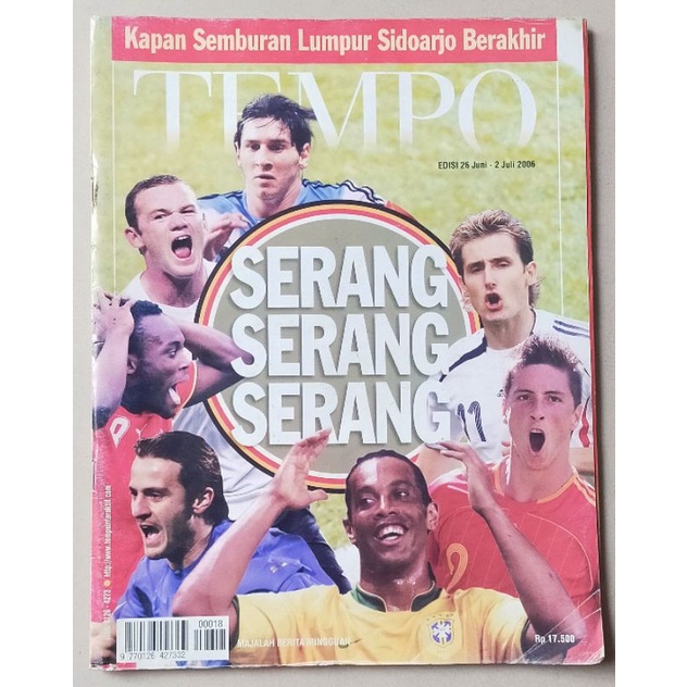 Majalah Tempo 26 Juni 2006 - Cover Lionel Messi - Profil Sitor Situmorang