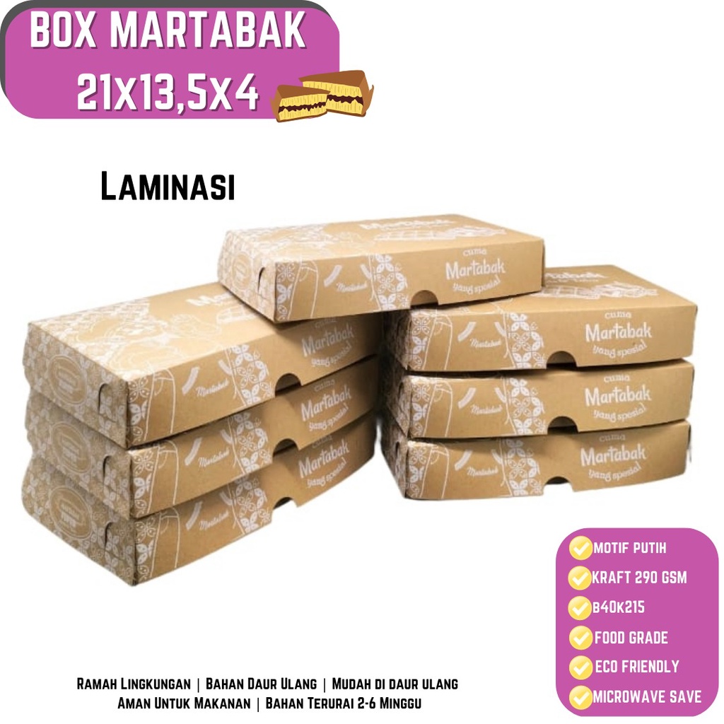 Dus Martabak 21X13.5X4 Box Martabak (B40K215-Laminasi)