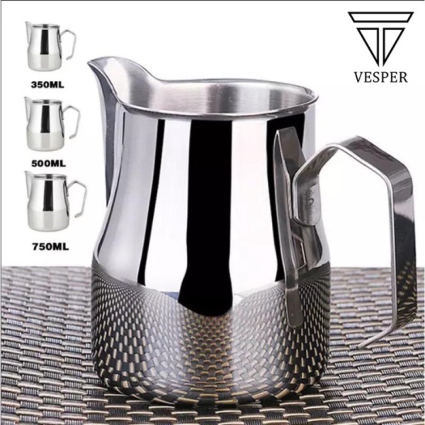 

Jual milk jug espresso cup coffee foamer / milk jug pitcher itali latte art - 350ml Limited