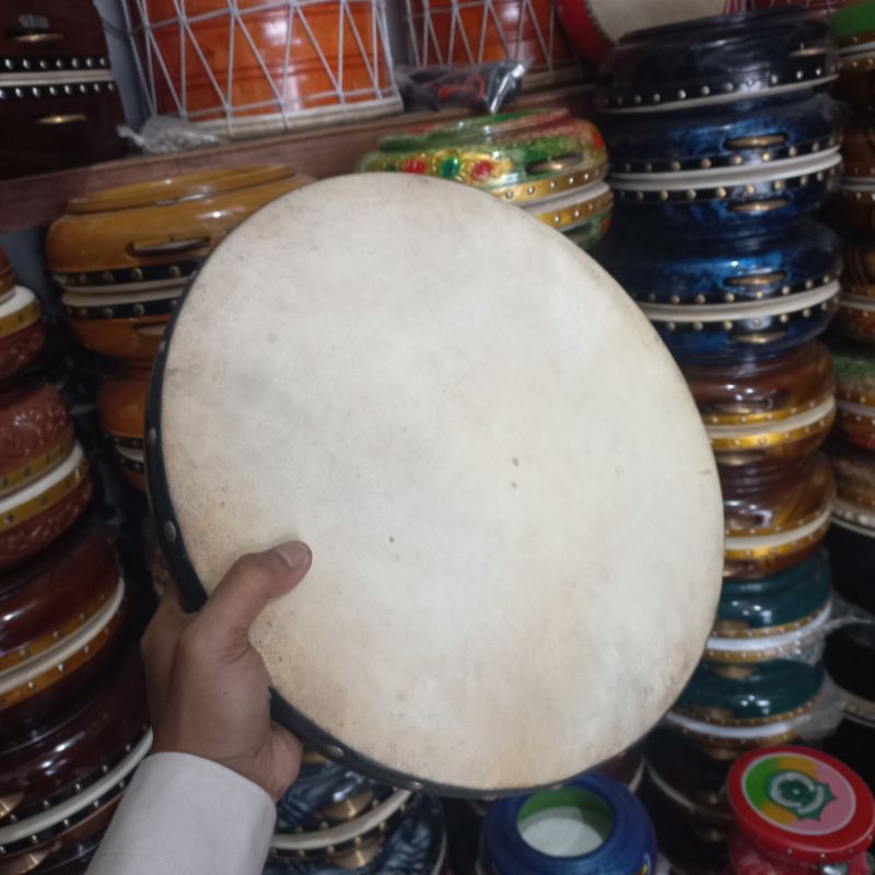 KOMPANG BESAR UKURAN 35CM_BAS REBANA KASIDAH UKURAN 35CM_KOMPANG BESAR_BAS BANJARI_BAS HADRAH